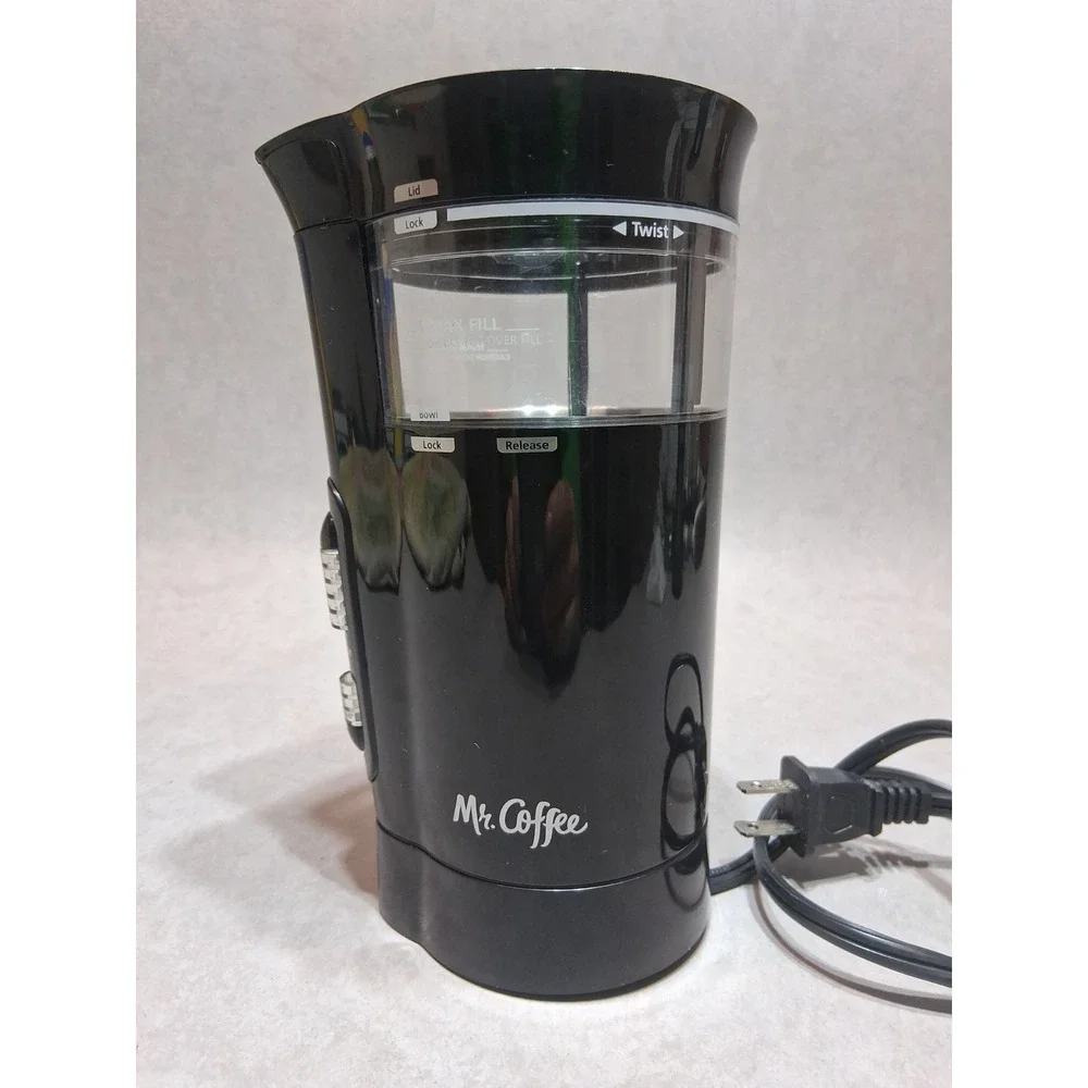 Mr Coffee IDS77 Automatic Burr Coffee Grinder 12 Cup Black Adjustable Grind